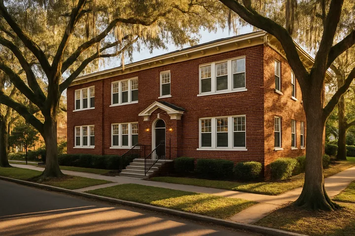 Hyde Park South Tampa historic brick fourplex multifamily building